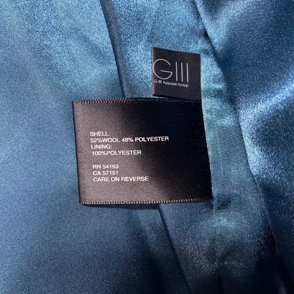 Kenneth Cole NY Wool Blend Plaid Coat Snap Closure Collar Women Sz L  NWT - Picture 8 of 15